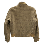 【曜日割引対象外】 ぺニーズ PENNEY’S 50's Brill Brosジップ ウールネップ ジャケット ベージュ 40サイズ 201MT-4482 VB