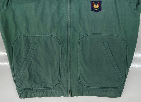 ラルフローレン RalphLauren 80s 90s SWING TOP JACKET スイング トップ ジャケット ジップアップ ワッペン 刺繍 アウター 緑 ジャケット ロゴ グリーン 104MT-2274
