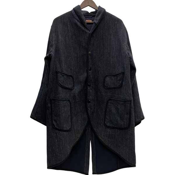 【曜日割引対象外】 キャピタル KAPITAL ビーチクロスコート ジャケット ネイビー Mサイズ 201MT-4493 VB