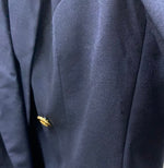 ブルックス ブラザーズ BROOKS BROTHERS 1818 紺ブレ テーラードジャケット ブレザー 金ボタン 10サイズ USA製 ジャケット ロゴ ネイビー 201MT-2402