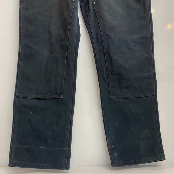 【曜日割引対象外】 カーハート Carhartt 00's ダブルニー ワークパンツ ダック カーゴパンツ ブラック 36×32サイズ 201MB-1191 VB