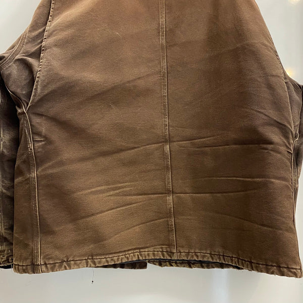 【曜日割引対象外】 カーハート Carhartt 13年製 トラディショナルコート ダック メキシコ製 ジャケット ブラウン 2XLサイズ 201MT-3739 VB