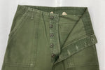 ミリタリー Military 60s 60年代 U.S.ARMY ベイカーパンツ コットンサテン OG-107 TYPE1 緑 無地 カーゴパンツ カーキ 32×33 104MB-219