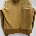 【曜日割引対象外】 カーハート Carhartt アクティブジャケット パーカー 裏地チェック ダック ジャケット ベージュ 201MT-4467 VB