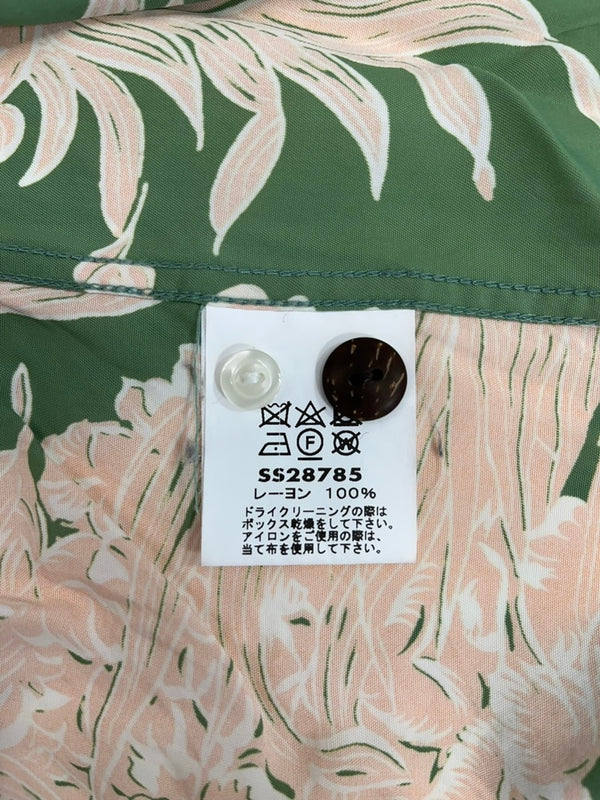 サンサーフ SUN SURF RAYON HAWAIIAN SHIRT “ISLAND PINEAPPLE” レーヨン アロハシャツ 緑 SS28785 長袖シャツ グリーン Lサイズ 101MT-4851