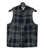 フィルソン FILSON MACKINAW WOOL VEST マッキーノ ウールベスト チェック USA製 黒 灰色 ベスト チェック ブラック 104MT-1938