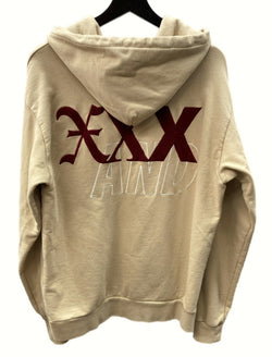 ウィンダンシー WIND AND SEA × GOD SELECTION XXX ゴッドセレクショントリプルエックス プルオーバー パーカー HOODIE フーディ 刺繍 茶色 BEIGE WDS-XXX-21A-02 パーカ ロゴ ベージュ Lサイズ 104MT-734