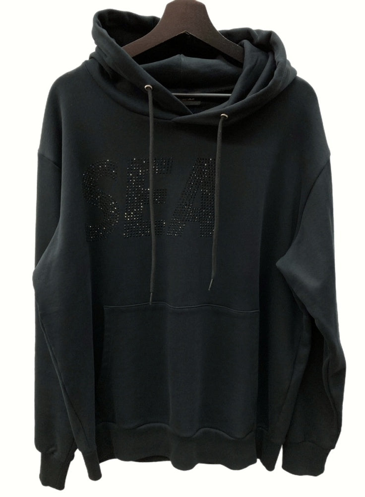 ウィンダンシー WIND AND SEA SEA RHINE STONE HOODIE シー ライン 