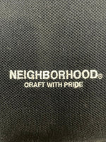 ネイバーフッド NEIGHBORHOOD 21SS LOGIC/C-POLO.SS オーバーサイズ ロゴ刺繍 ポロシャツ S ブラック Sサイズ 601MT-3