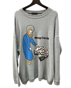 アンダーカバー UNDERCOVER Message from God sweat メッセージ フロム ゴッド スウェット トレーナー 灰 サイズ 4 SIZE 4 スウェット プリント グレー 104MT-1567