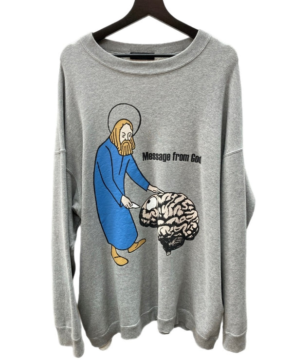 アンダーカバー UNDERCOVER Message from God sweat メッセージ フロム ゴッド スウェット トレーナー 灰 サイズ 4 SIZE 4 スウェット プリント グレー 104MT-1567