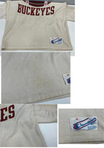 チャンピオン Champion 80's 80s 80年代 トリコタグ フットボールT Footballl OHIO STATE Tシャツ ホワイト Sサイズ 101MT-3487