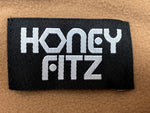 ハニーフィッツ HONEY FITZ POLARTECシリーズ FLEECE フリース プルオーバー パーカー フーディー ロゴ 刺繍 日本製 BEIGE BROWN ブラウン 茶色 パーカ ワンポイント ベージュ Lサイズ 104MT-1881