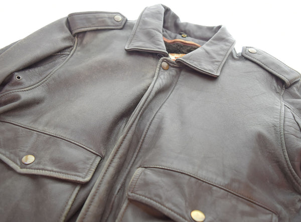 ハーレーダビッドソン HARLEY DAVIDSON  G-1 レザー フライトジャケット 茶 KI-110 38 ジャケット ブラウン 103MT-2175