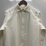 【曜日割引対象外】 ナイジェルケーボン Nigel Cabourn ブリティッシュオフィサーズシャツ 8046-00-10000 長袖シャツ ホワイト 50サイズ 201MT-4463 VB