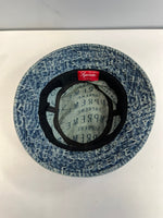 シュプリーム SUPREME 21SS Warp Jacquard Logos Denim Crusher ワープジャカードロゴ デニムクラッシャー バケットハット 帽子 メンズ帽子 ハット ブルー 101hat-183