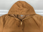 カーハート Carhartt ACTIVE JACKET アクティブジャケット ジップアップ フーディ ダック地 キャメル アウター 茶 J131-BRN ジャケット ロゴ ブラウン Mサイズ 104MT-1861