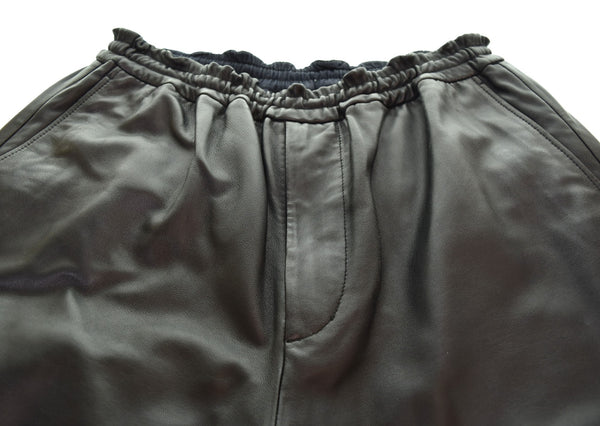 グラフペーパー  Graphpaper Sheep Leather Easy Pants レザーパンツ GM223-40194 ボトムスその他 ブラック 1 103MB-560