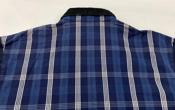 ラルフローレン RalphLauren Polo Sport ポロ スポーツ  90's CHECK SWING TOP チェック スウィングトップ 襟コーデュロイ 紺 ジャケット チェック ネイビー Mサイズ 104MT-2298
