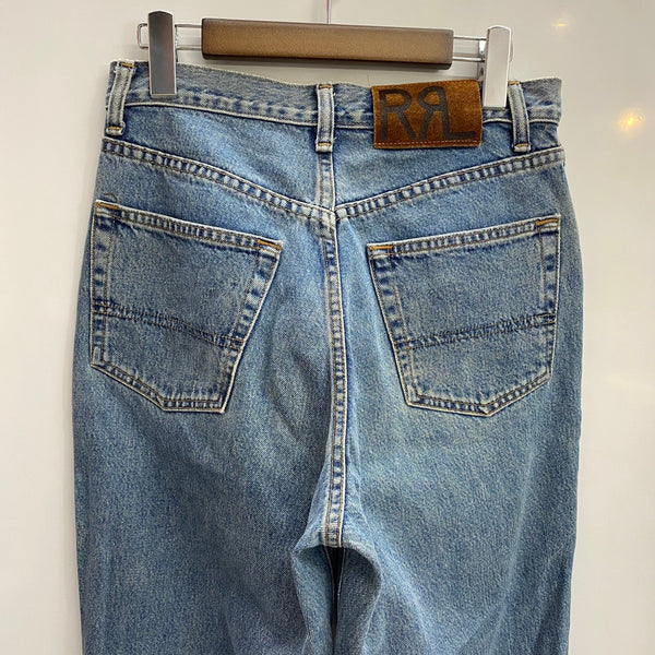 【曜日割引対象外】 ダブルアールエル RRL USA製 ボタンフライ デニムパンツ デニム ブルー 29/30サイズ 201MB-1076 VB