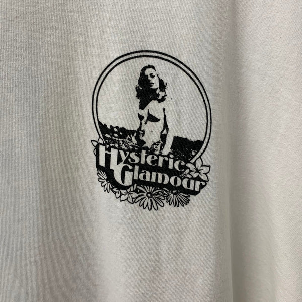 ヒステリックグラマー HYSTERIC GLAMOUR 24SS FLOWER TRIPPIN プリントTシャツ 02241CT13 Tシャツ ホワイト LLサイズ 201LT-446