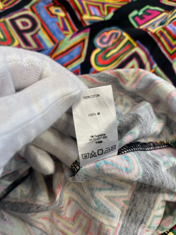 シュプリーム SUPREME 20AW Perspective L/S Top 総柄 グラフィック ロングスリーブ ロンT マルチカラー Sサイズ 101MT-5149