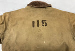 ミリタリー Military 40s 40年代 N-1 デッキジャケット アルパカ コの字留め ステンシル Vintage ヴィンテージ US NAVY アメリカ軍  サイズ 36 ジャケット ワンポイント カーキ 104MT-1101