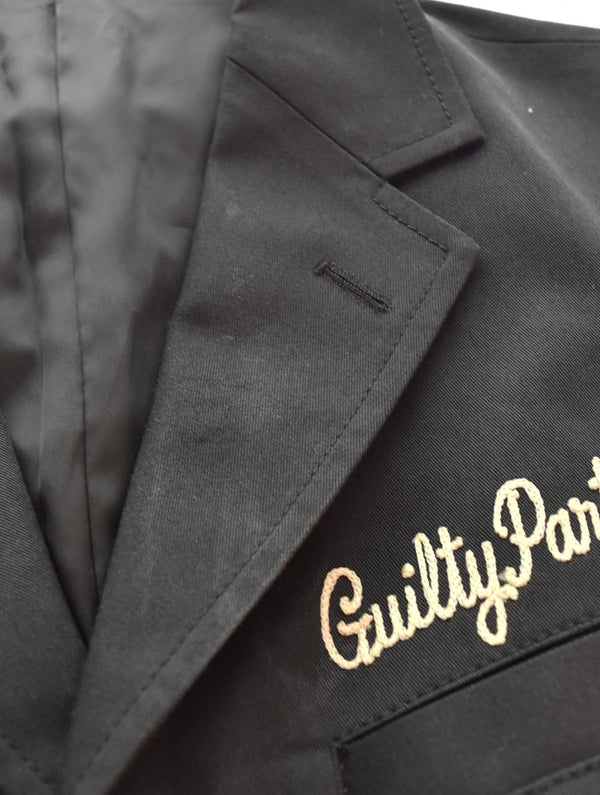 ワコマリア WACKO MARIA アンコンベルト ツイル 刺繍 バックロゴ ベスト ベスト ブラック Mサイズ 103MT-2751