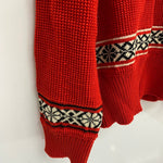 【曜日割引対象外】 グルービンハイ The GROOVIN HIGH ニット セーター レッド 2XLサイズ 201MT-4644 VB