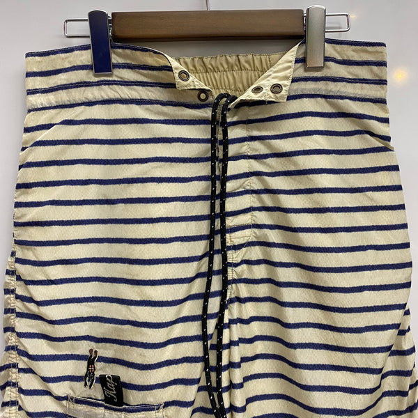 【曜日割引対象外】 キャピタル KAPITAL 10SS ビーチショートパンツ ナイロン ハーフパンツ ホワイト 2サイズ 201MB-1057 VB