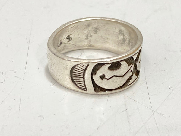 インディアンジュエリー INDIAN JEWELRY BEAR & BROKEN ARROW STERLING SILVER RING スターリング 銀 メンズジュエリー・アクセサリー 指輪・リング シルバー 101goods-121