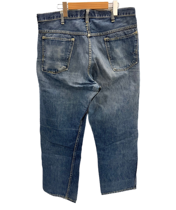 ヴィンテージ vintage 60's 60年代 ストア系 42TALON ZIPPER イエロー/オレンジステッチ デニム ブルー 101MB-675