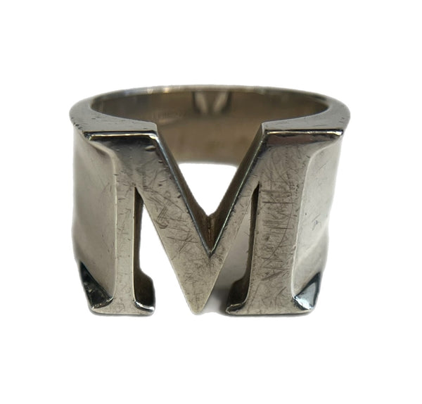 ザ レタリング THE LETTERING Alphabet Men's Ring M - Silver アルファベット 925刻印 約16号 メンズジュエリー・アクセサリー 指輪・リング シルバー 101goods-171