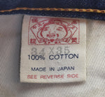 エヴィス EVISU Lot 2001 NO.2 KAMOME ホワイトカモメ プリント デニム パンツ デニム ネイビー 34/35 103MB-670