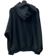 ハフ HUF LOGO APPLIQUE HOODED FLEECE ロゴ アップリケ フーディ フリース 黒 FL00229 パーカ ロゴ ブラック XLサイズ 104MT-1831