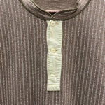 【曜日割引対象外】 ダブルアールエル RRL L/S STRIPE HENLEYNECK TSHIRTS 長袖カットソー ベージュ 201MT-3678 VB