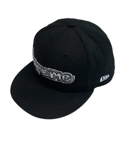 シュプリーム SUPREME Gonz Logo New Era ゴンズロゴ ニューエラ キャップ 黒  7 5/8 帽子 メンズ帽子 キャップ ブラック 101hat-155