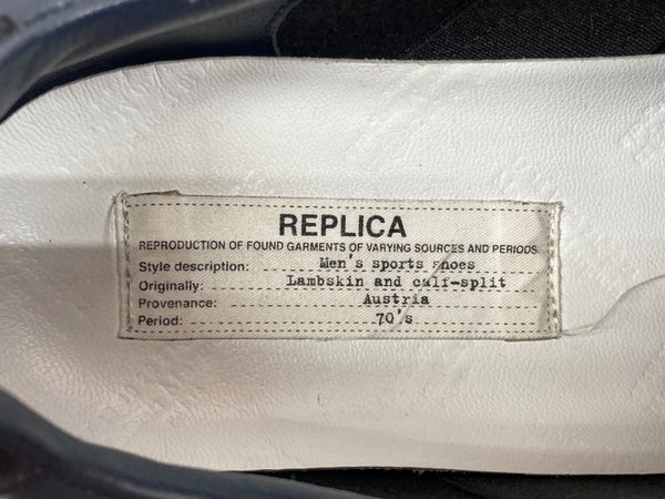 メゾンマルジェラ Maison Margiela REPLICA GERMAN TRAINER レプリカ ジャーマン トレーナー ローカット シューズ 紺 メンズ靴 スニーカー ネイビー サイズ 40 104S-926