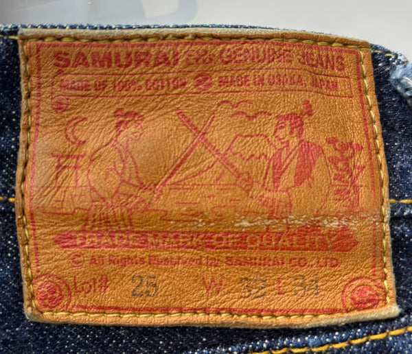 【曜日割引対象外】 サムライジーンズ SAMURAIJEANS 男気15oz S0500XX デニム ブルー W33サイズ 201MB-784 VB