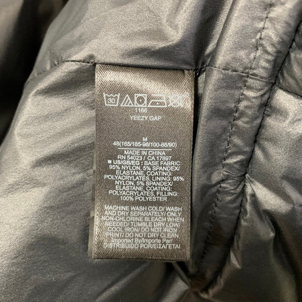イージー Yeezy GAP round puffer jacket ジャケット ブラック Mサイズ 201MT-4888