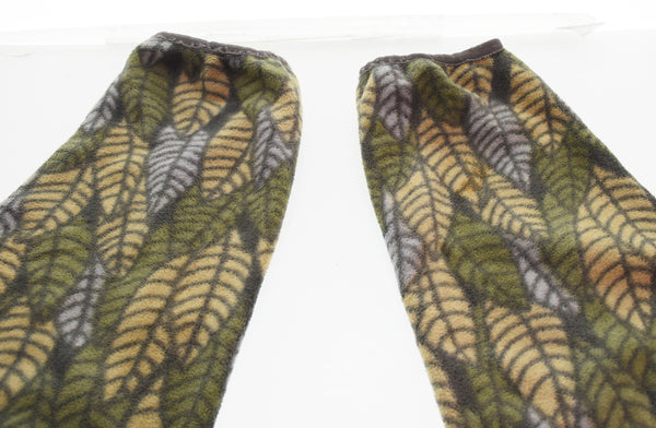 パタゴニア PATAGONIA 90's USA製 ハーフボタン プルオーバー シンチラ フリース LEAF 総柄 25200 ジャケット グリーン Lサイズ 103MT-3072