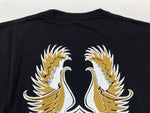 サブカルチャー Subculture Twin Eagle T-Shirt ツウィン イーグル Tシャツ クルーネック 黒 サイズ3 Tシャツ プリント ブラック 104MT-1493