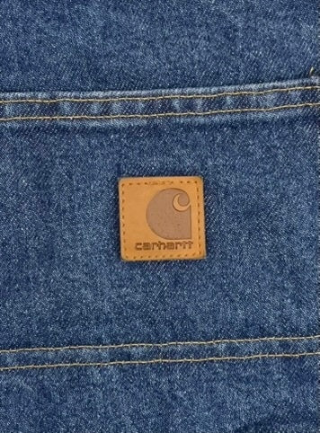 カーハート Carhartt Dungaree Fit Double Knee ダブルニー デニムパンツ B73-DST デニム ブルー W36×L32 101MB-653