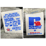 【曜日割引対象外】 ラッセルアスレチック RUSSELL ATHLETIC 80's 90's ダブルフェイス USA製 プリントタグ パーカ グレー Mサイズ 201MT-4858 VB