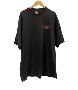 ハーレーダビッドソン Harley-Davidson cafe NEW YORK 90's 90年代 オフィシャル made in USA アメリカ製 vintage ヴィンテージ モーターサイクル バイク cv XL Tシャツ ブラック LLサイズ 101MT-3880