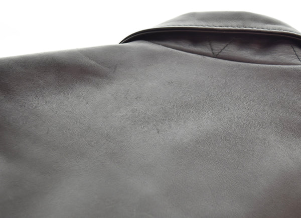 ビクティム VICTIM ヴィクティム ホースナッパレザー ブルゾン シングルライダースジャケット ジャケット ブラック Mサイズ 103MT-3170