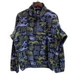 【曜日割引対象外】 パタゴニア PATAGONIA 90's クリーチャー スナップT ハーフボタン フリース USA製 ジャケット ネイビー Mサイズ 201MT-3856 VB