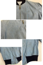 リーバイス Levi's 50’s～60's 50年代 60年代 LIGHTER BLUES TALON ZIP コットンジャケット ブルゾン タンカー ボンバージャケット シャンブレー vintage ヴィンテージ - ジャケット ブルー 101MT-4121