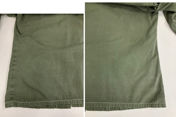 ミリタリー military 60's 60年代 US ARMY 米軍 実物 ジャングルファティーグ ジャケット 5th リップストップ VINTAGE ヴィンテージ  SMALL-REGULA ジャケット カーキ Sサイズ 101MT-4904