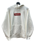 シュプリーム SUPREME 21AW Box Logo Hooded Sweatshirt ボックス ロゴ フーディ スウェット シャツ 白 パーカ ロゴ ホワイト Sサイズ 104MT-2074